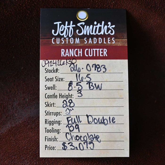 16.5" JEFF SMITH BUSTER WELCH RANCH CUTTER SADDLE