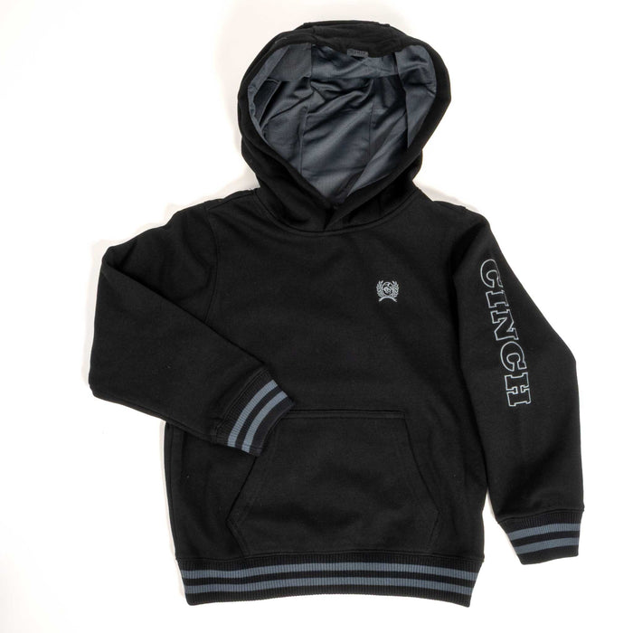 Cinch Boy's Black Pullover Hoodie