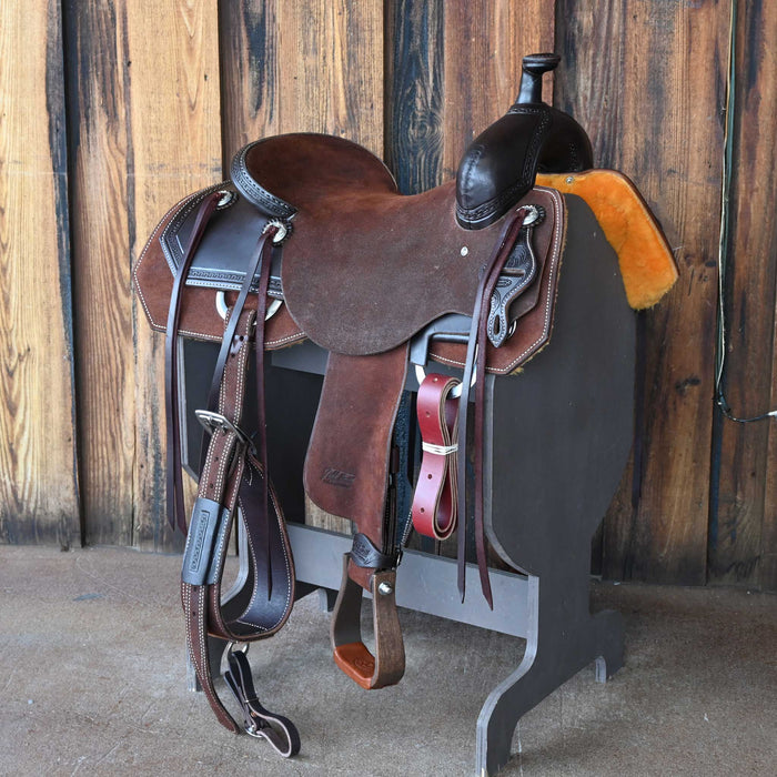 16.5" JEFF SMITH BUSTER WELCH RANCH CUTTER SADDLE