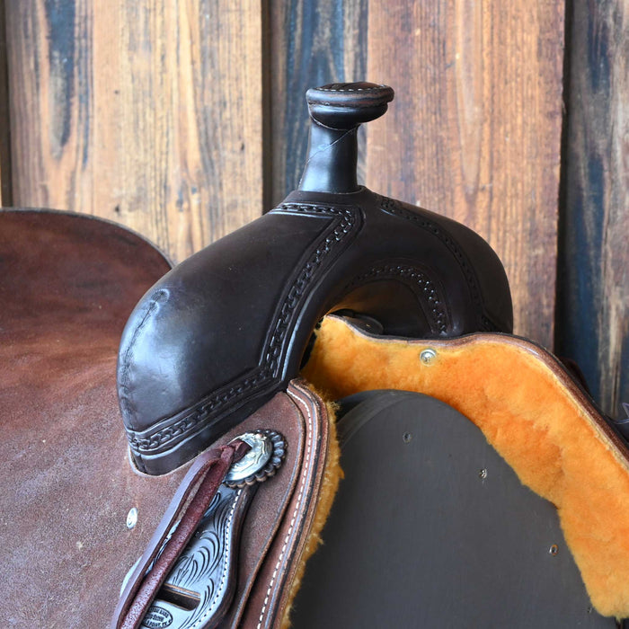 16.5" JEFF SMITH BUSTER WELCH RANCH CUTTER SADDLE