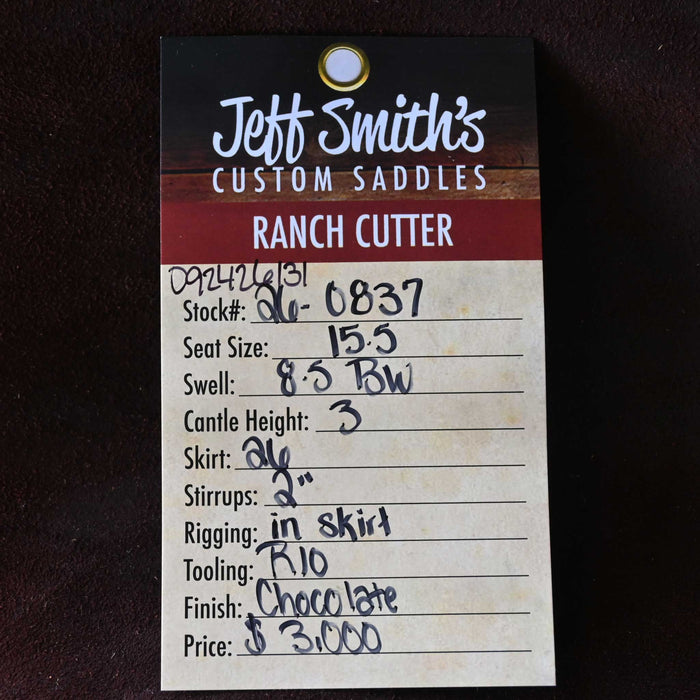 15.5" JEFF SMITH BUSTER WELCH RANCH CUTTER SADDLE