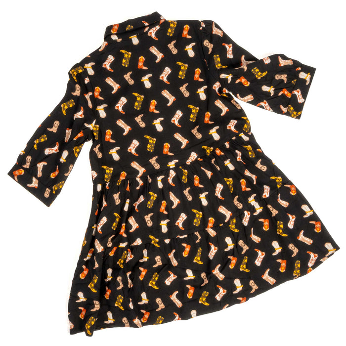 Roper Girl's Boot Printed Rayon Babydoll Dress