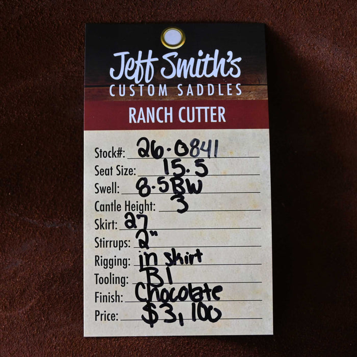 15.5" JEFF SMITH BUSTER WELCH RANCH CUTTER SADDLE