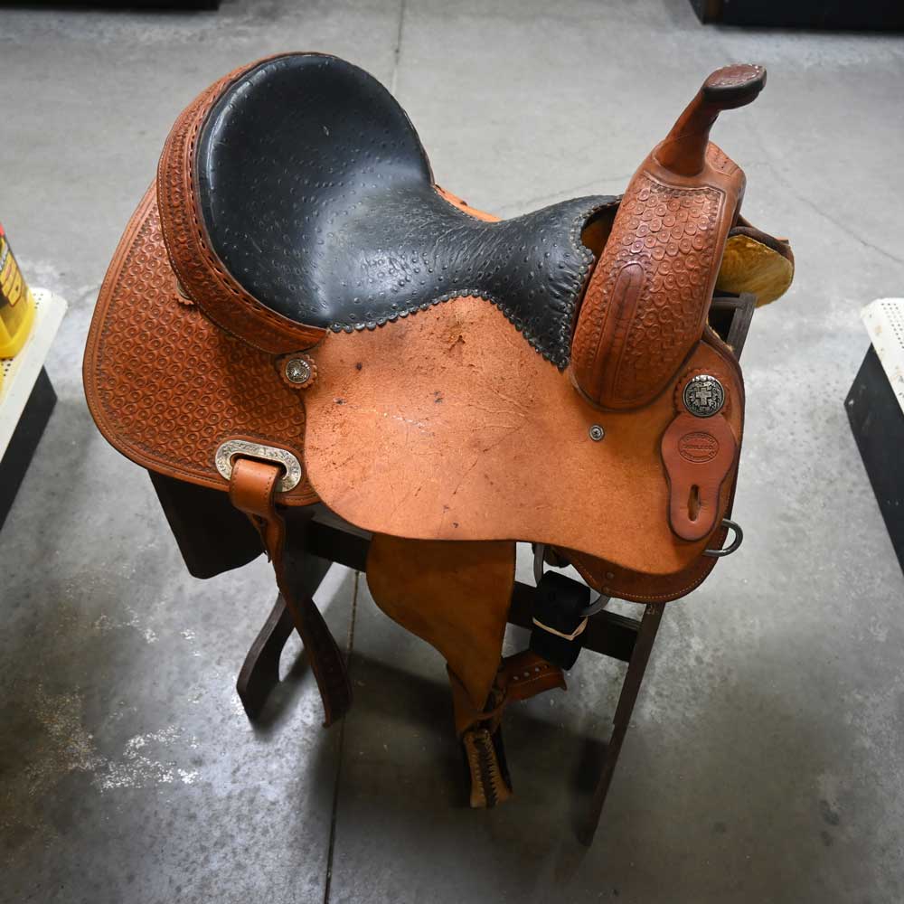 14.5" USED FORT WORTH SADDLE CO. BARREL SADDLE