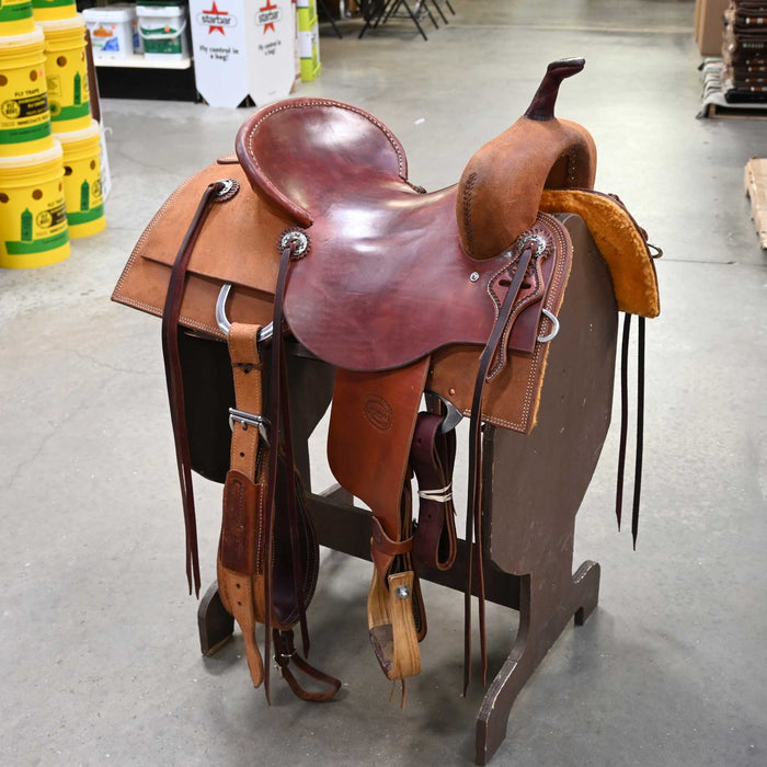 15.5" USED TESKEY'S CUTTING SADDLE