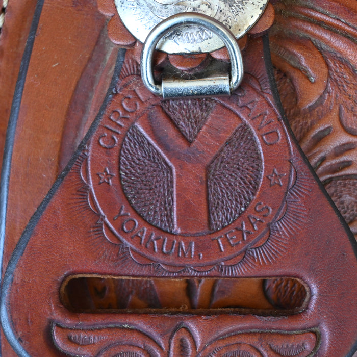 16" USED CIRCLE Y TEAM ROPING SADDLE