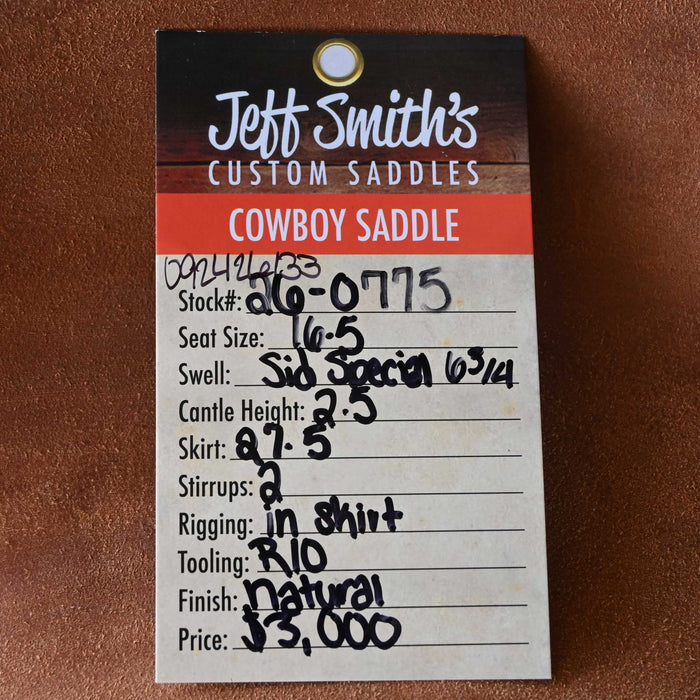 16.5" JEFF SMITH SID SPECIAL COWBOY SADDLE