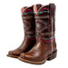 Roper Girl's Arizona Cutter Toe Waxy Brown Aztec Western Boot KIDS - Footwear - Boots Roper Apparel & Footwear