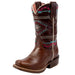 Roper Girl's Arizona Cutter Toe Waxy Brown Aztec Western Boot KIDS - Footwear - Boots Roper Apparel & Footwear
