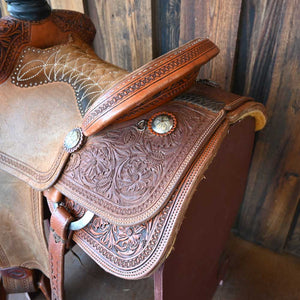 14.5" USED TESKEY'S ROPING SADDLE Saddles Teskey's Saddlery