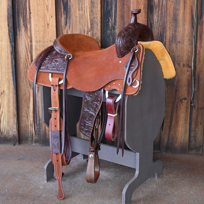 16.5" JEFF SMITH BUSTER WELCH RANCH CUTTER SADDLE