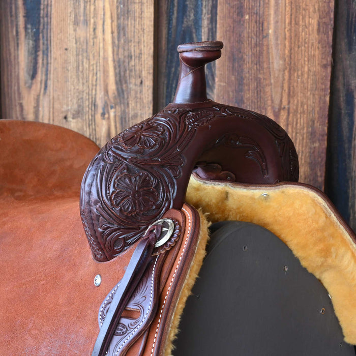 16.5" JEFF SMITH BUSTER WELCH RANCH CUTTER SADDLE