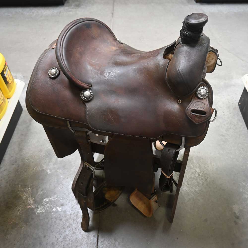 15" USED LARRY CLARK RANCH SADDLE