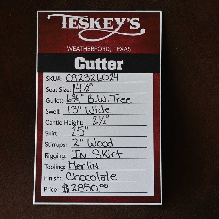 14.5" TESKEY'S PRO CUTTER SADDLE