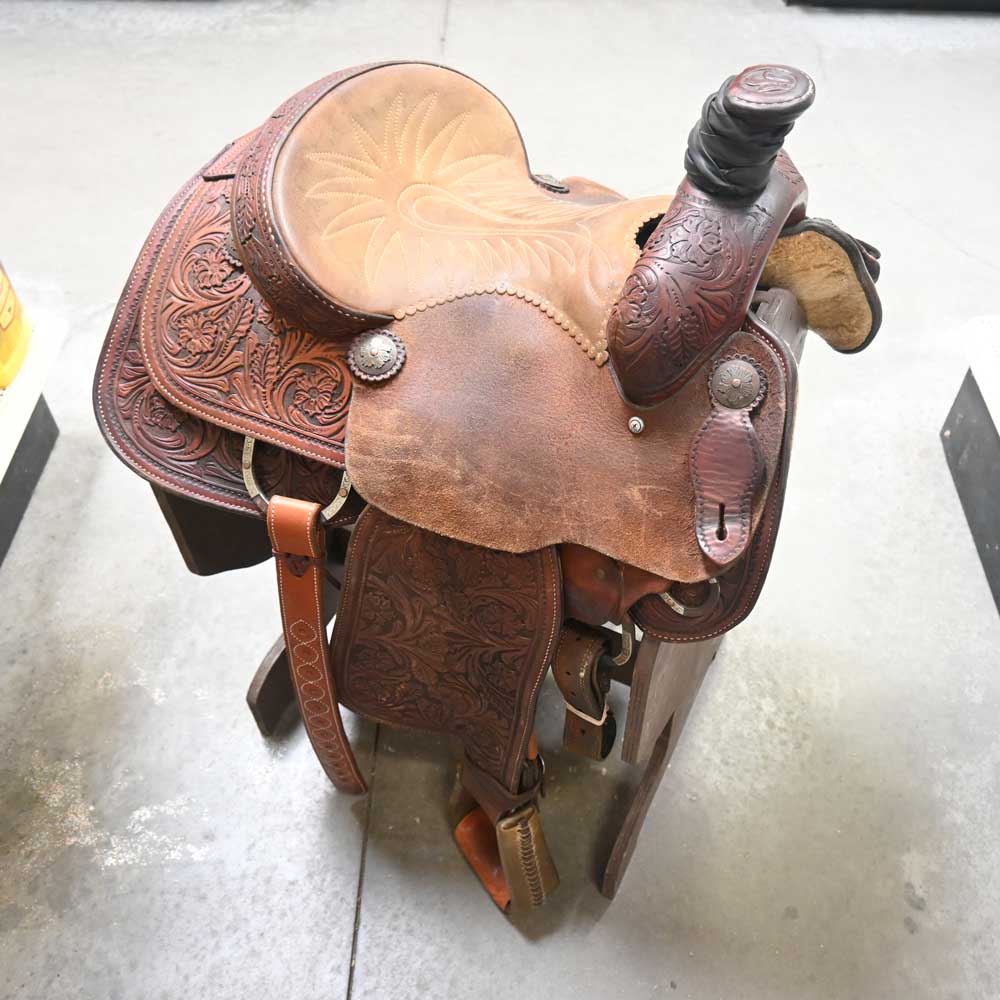 13.5" USED REINSMAN TYLER MAGNUS SERIES ROPING SADDLE