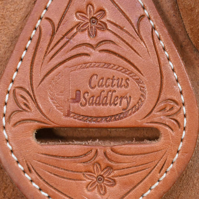 15.5" USED CACTUS TEAM ROPING SADDLE Saddles - Used CACTUS SADDLERY