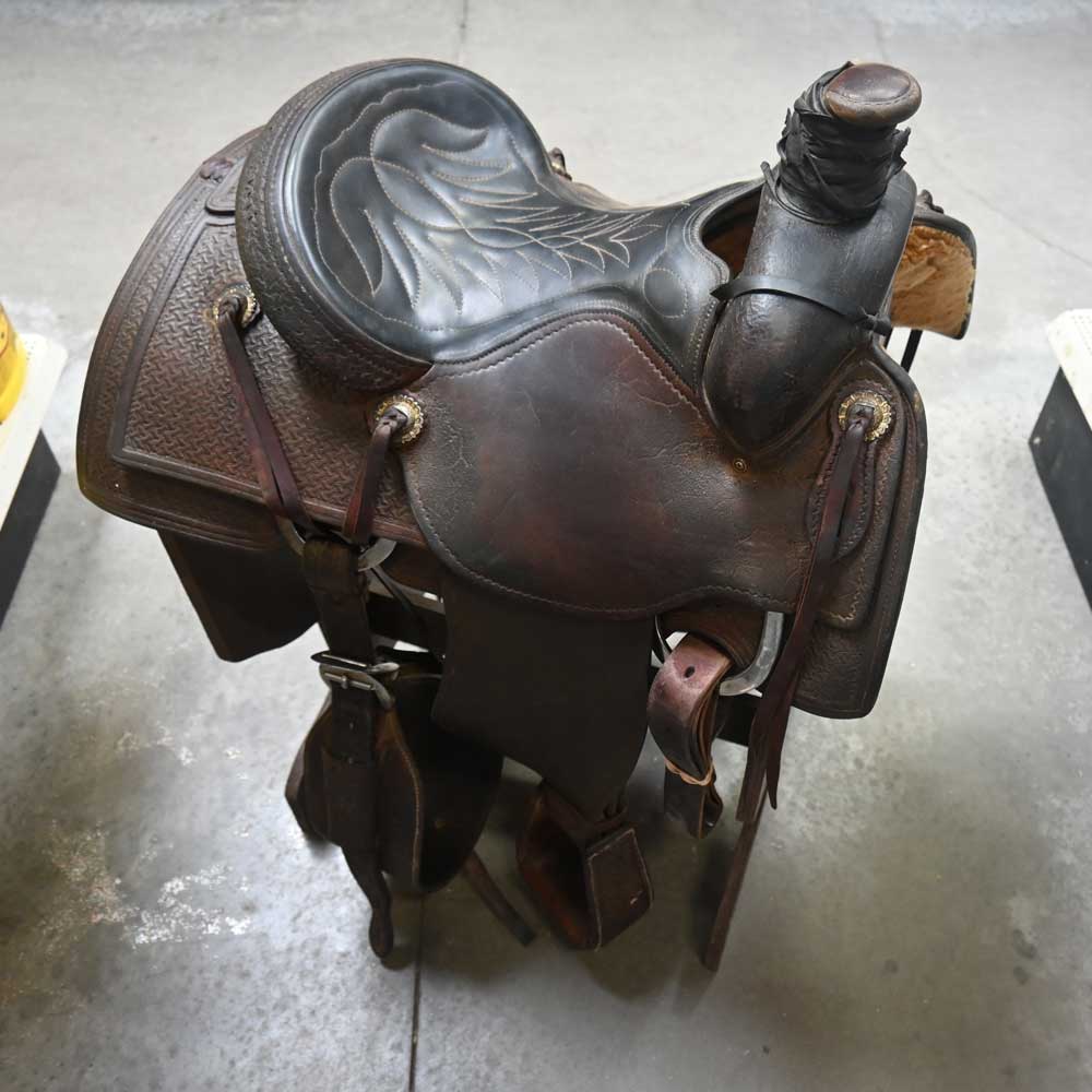 14" USED FAITH ROPING SADDLE