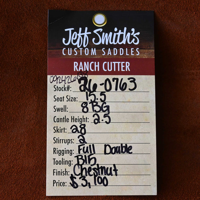15.5" JEFF SMITH BEAU GALYEAN RANCH CUTTER SADDLE