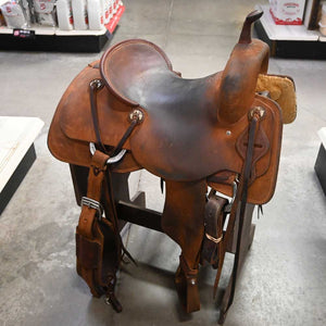 15" USED JEFF SMITH CUTTING SADDLE Saddles Jeff Smith   