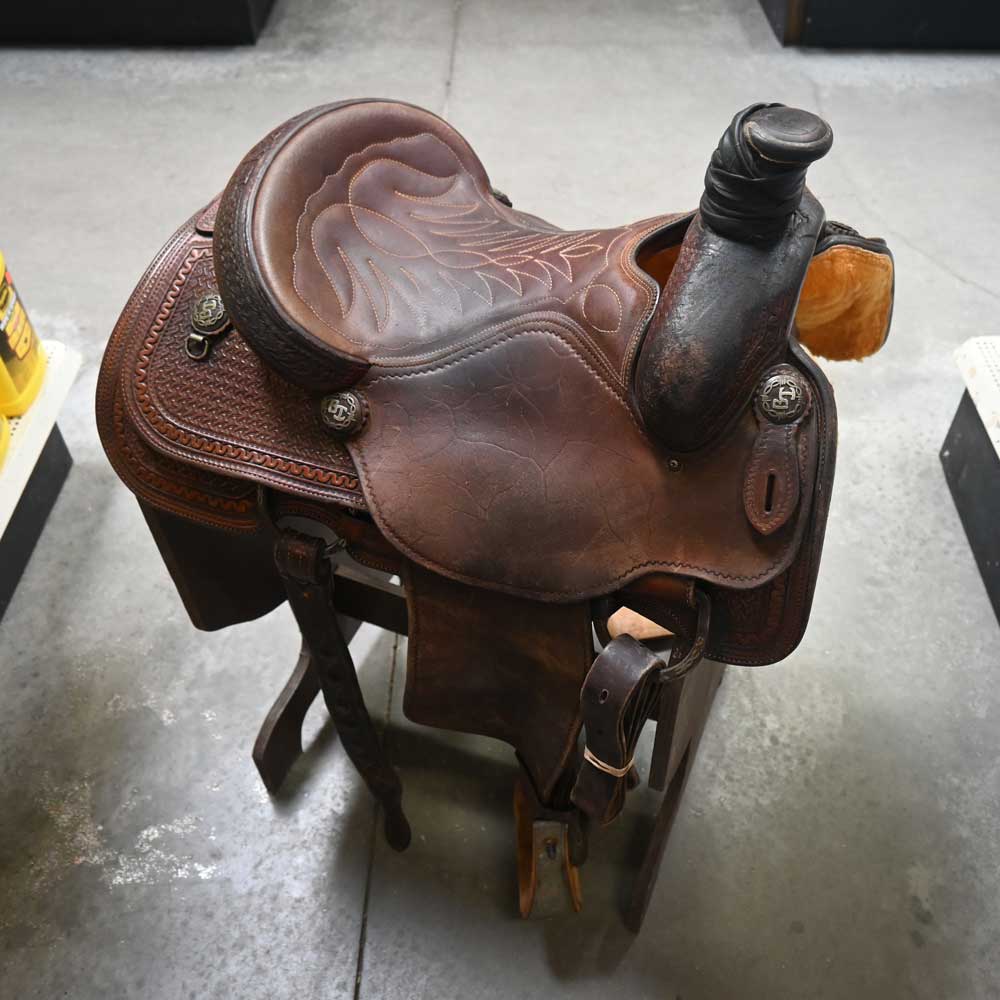 14" USED FAITH ROPING SADDLE