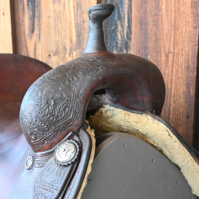 16.5" USED SEAN RYON CUTTING SADDLE