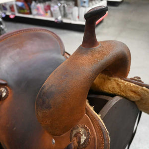 15" USED JEFF SMITH CUTTING SADDLE Saddles Jeff Smith   