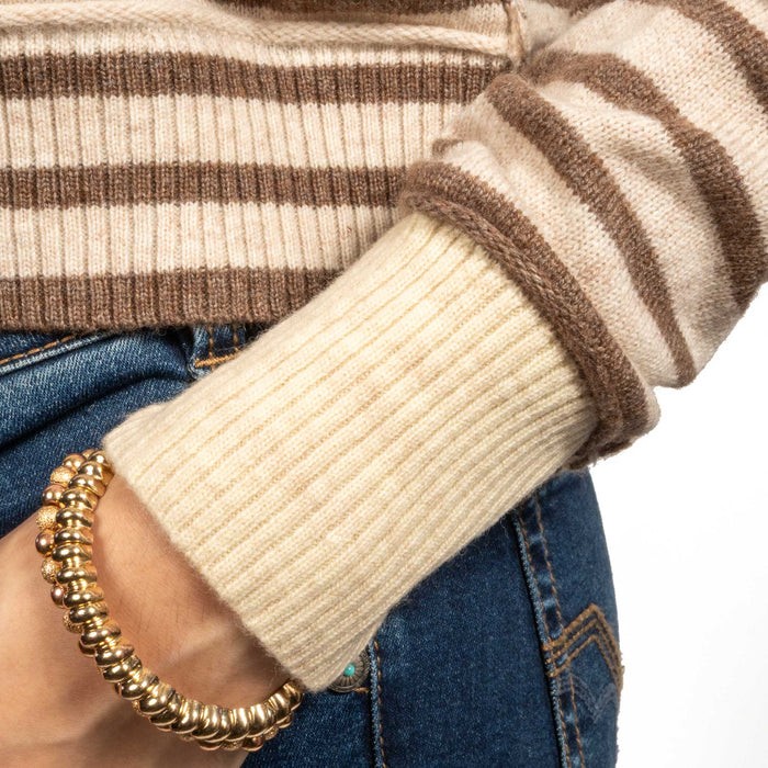 Striped Pattern Cardigan