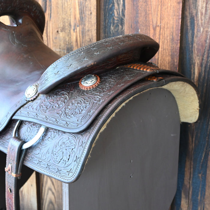16.5" USED SEAN RYON CUTTING SADDLE