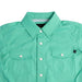 Rock & Roll Denim Boy's Tek Solid Emerald Pearl Snap Shirt KIDS - Boys - Clothing - Shirts - Short Sleeve Shirts Panhandle