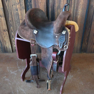 13" USED JEFF SMITH C3 BARREL SADDLE Saddles Jeff Smith