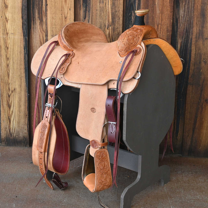 15.5" TESKEY'S TEAM ROPING SADDLE