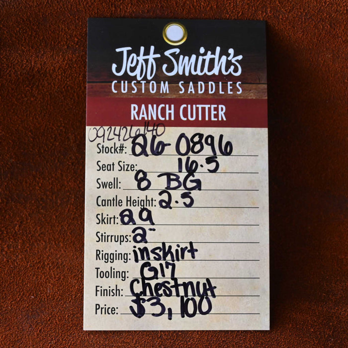 16.5" JEFF SMITH BEAU GALYEAN RANCH CUTTER SADDLE