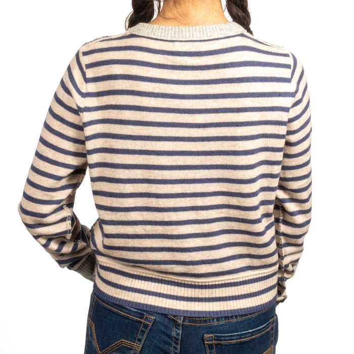 Striped Pattern Cardigan