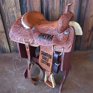 16" USED JERRY BEAGLEY CUTTING SADDLE