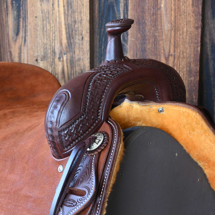 16.5" JEFF SMITH BEAU GALYEAN RANCH CUTTER SADDLE