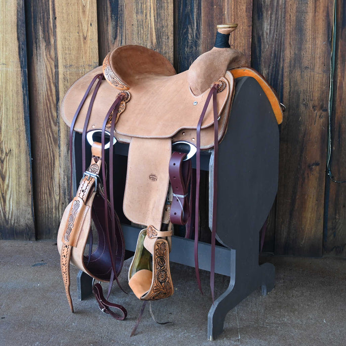 14" TESKEY'S TEAM ROPING SADDLE