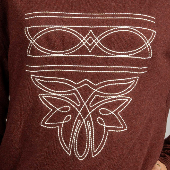 Cruel Denim Women's Heather Burgundy Sweatshirt