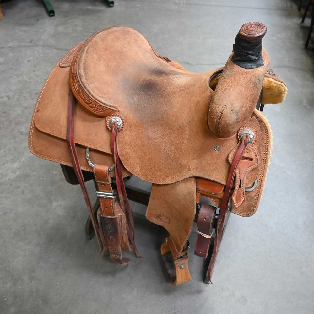 16" USED TESKEY'S RANCH CUTTING SADDLE