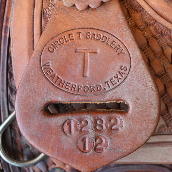 12" USED CIRCLE T BARREL SADDLE