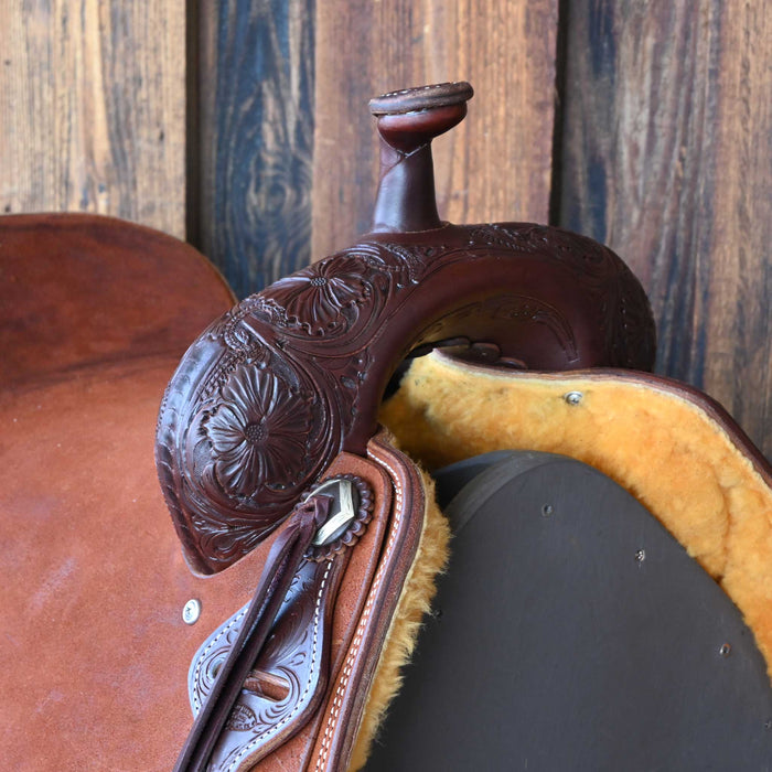 16.5" JEFF SMITH BEAU GALYEAN RANCH CUTTER SADDLE