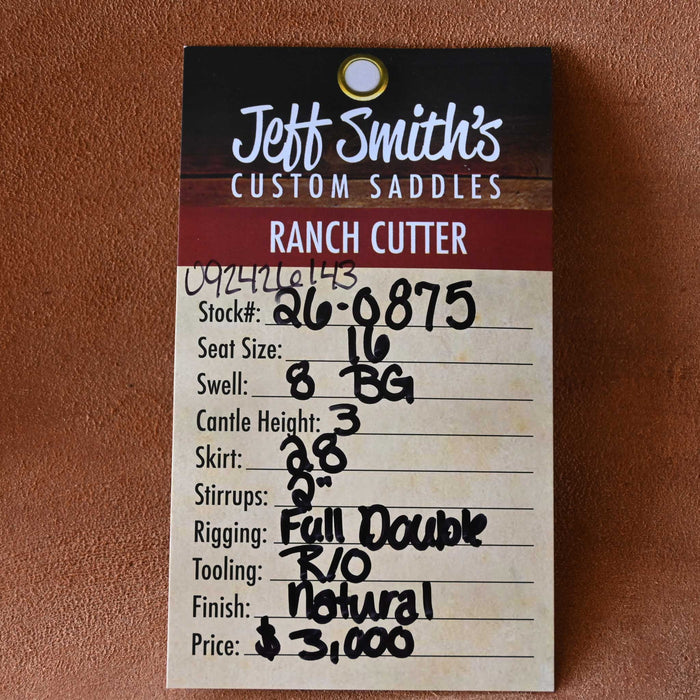 16" JEFF SMITH BEAU GALYEAN RANCH CUTTER SADDLE