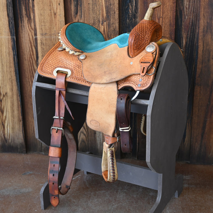 13" USED TESKEY'S BARREL SADDLE