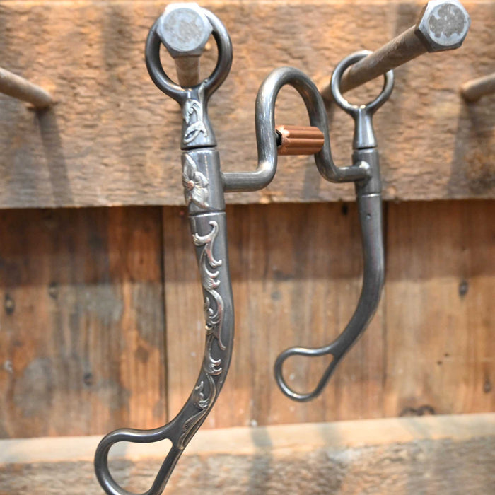 Brandon Anthony Silver Mounted Solid Port with Cricket Bit 1969 Tack - Bits Brandon Anthony