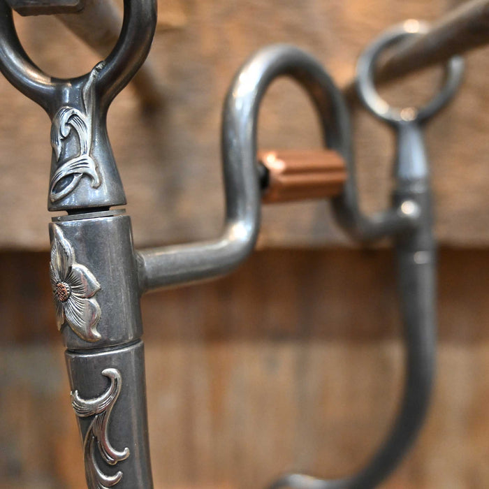 Brandon Anthony Silver Mounted Solid Port with Cricket Bit 1969 Tack - Bits Brandon Anthony