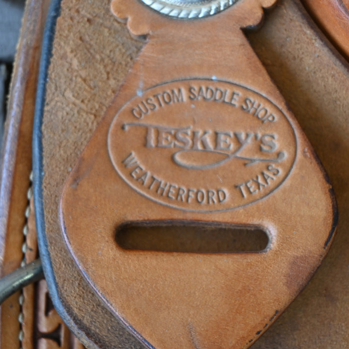 13" USED TESKEY'S BARREL SADDLE