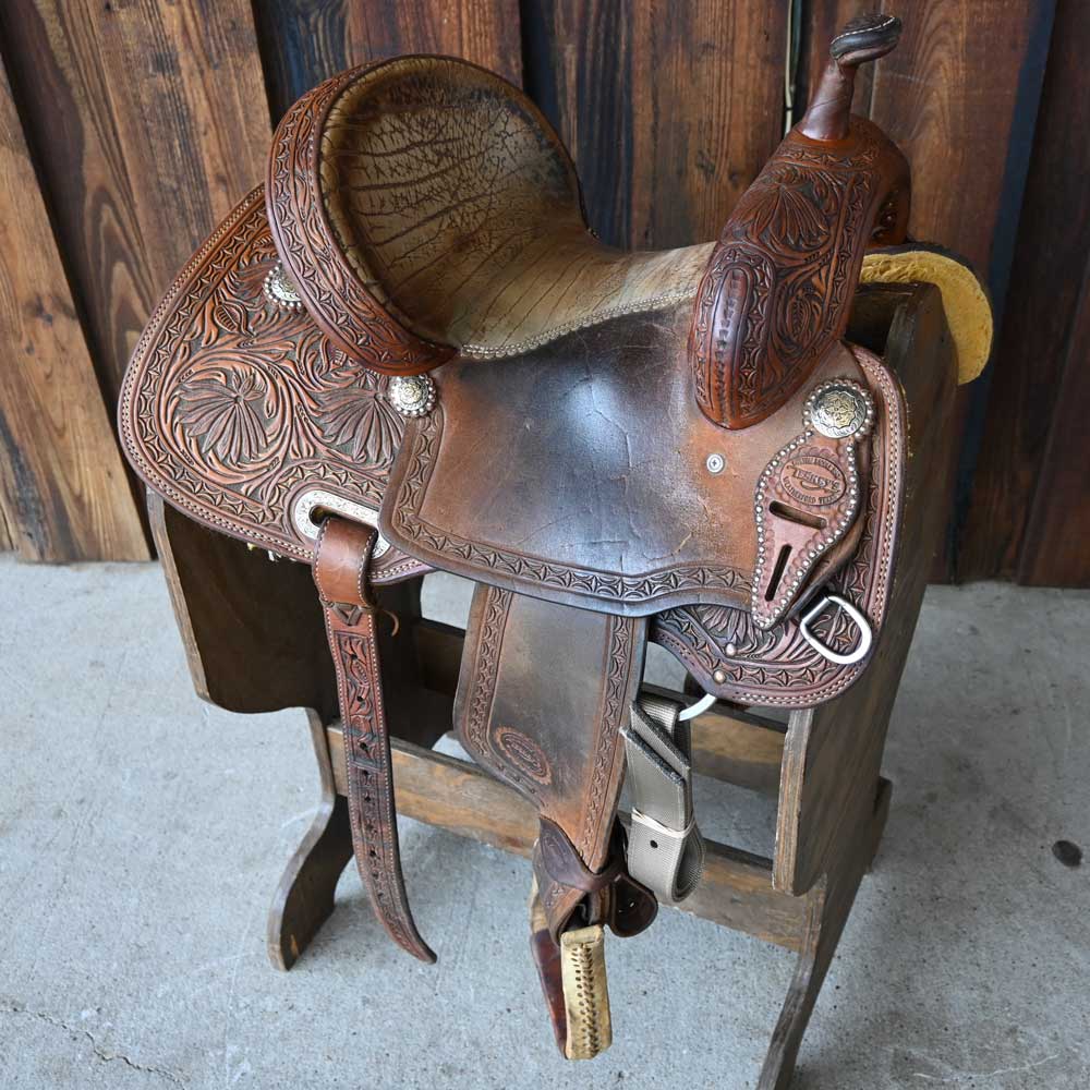 13" USED TESKEY'S BARREL SADDLE Saddles TESKEY'S SADDLERY LLC   