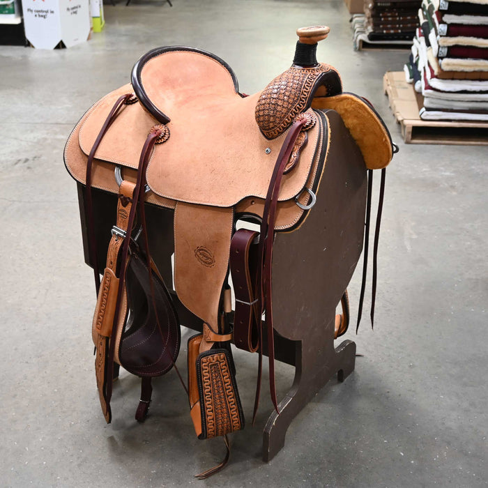 14.5" TESKEY'S TEAM ROPING SADDLE Saddles - New Teskey's Saddlery