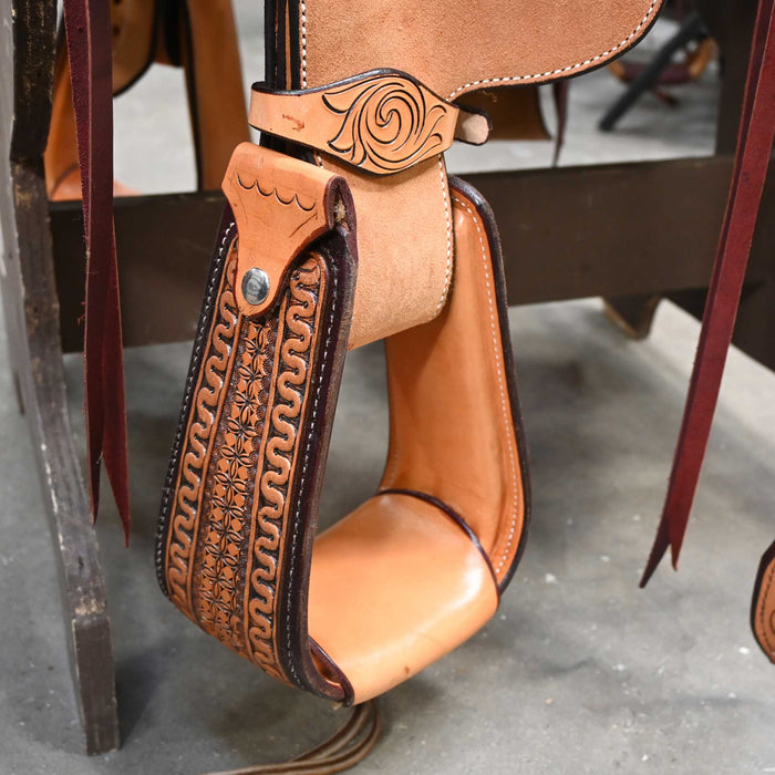 14.5" TESKEY'S TEAM ROPING SADDLE Saddles - New Teskey's Saddlery