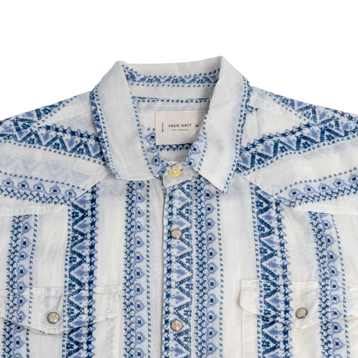 True Grit Western Stripe Pearl Snap Shirt MEN - Clothing - Shirts - Short Sleeve TRUE GRIT