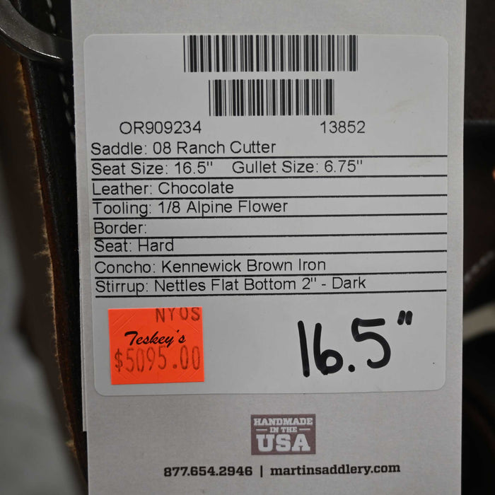 16.5" MARTIN RANCH CUTTER SADDLE